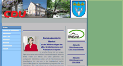 Desktop Screenshot of cdu-rheurdt.de